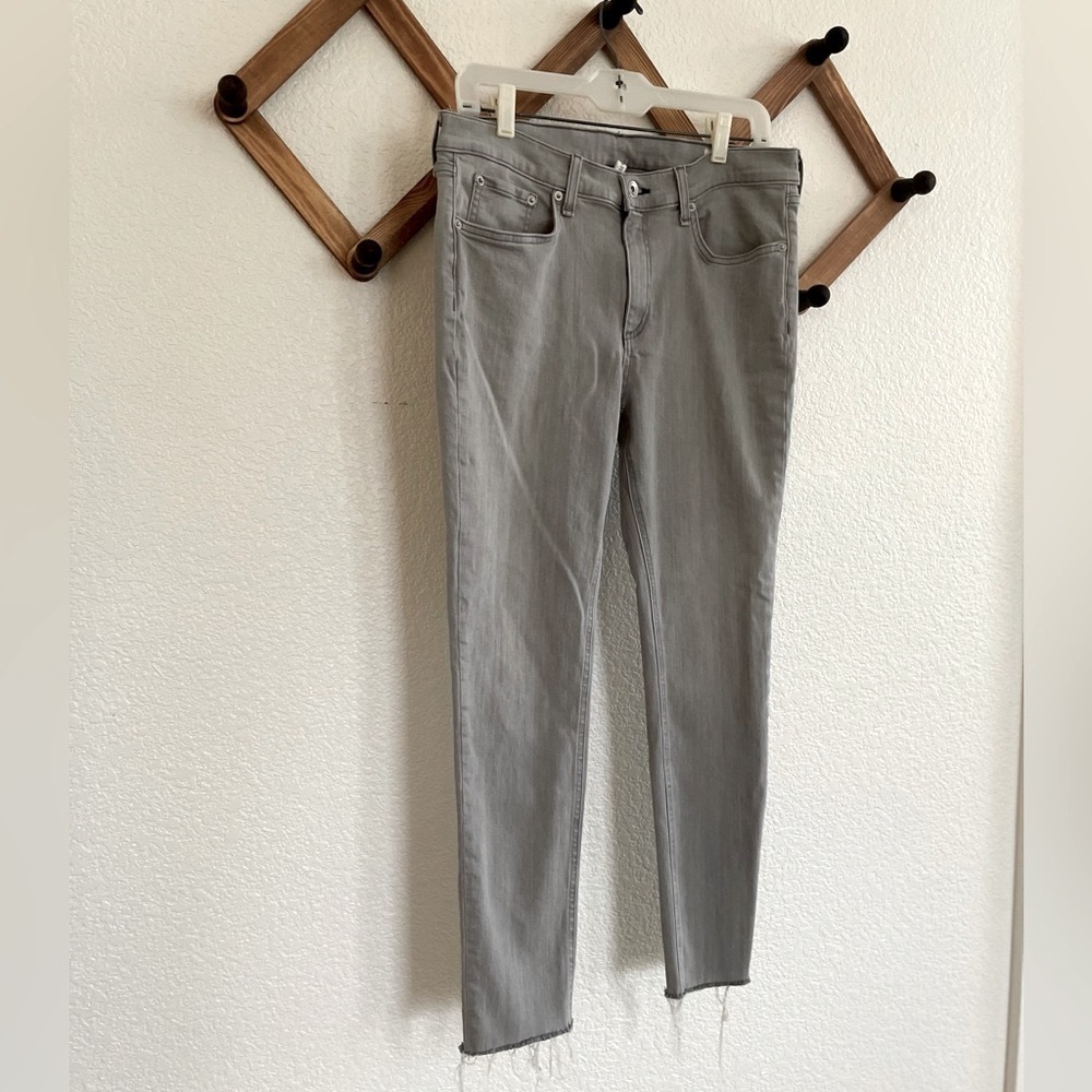 Rag & Bone | Grey ankle skinny mid rise raw edge women’s sz 32 extra lar… - Picture 15 of 15